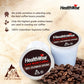 HealthWise Chocolate Coconut Decaf Coffee K-Cups - Low Acid for Sensitive Stomachs - 144 Count (Pack of 12)