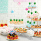 Gyufise 36Pcs Pineapple Cupcake Toppers Donut Cake Toppers Pineapple Cute Cupcake Picks For Summer Luau Tropical Hawaiian Party Cake Decorations