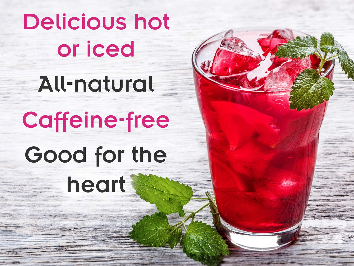 Fusion Teas Blueberry Muffin Hibiscus Herbal Fruit Tea - Caffeine Free Loose Leaf - 5 Oz Pouch