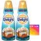 CURECOR Coffee Creamer Bundle - Includes 2 x 32 fl oz International Delight Liquid Creamer & CureCor Sticker - Cinnabon Flavor