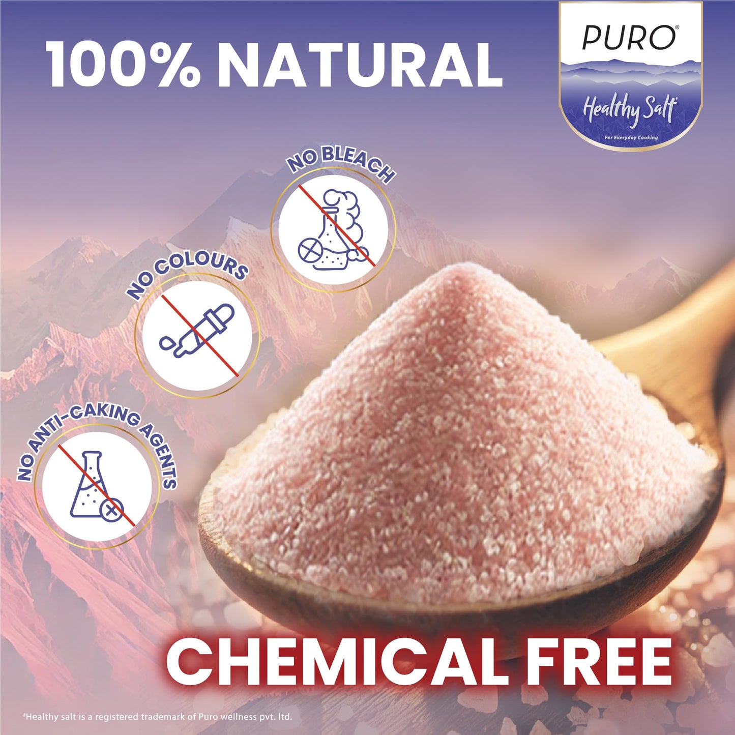 Puro Healthy Salt, 1Kg Pouch