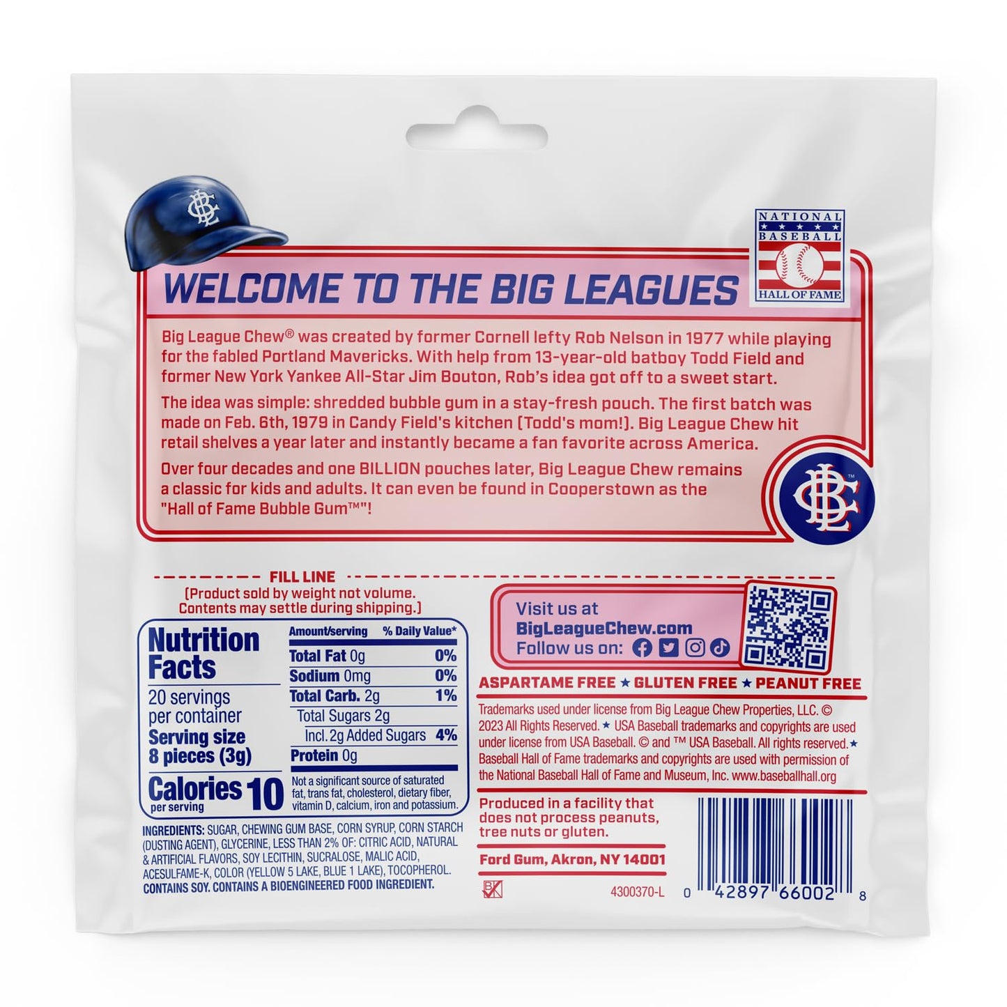Big League Chew Swingin Sour Apple Bubble Gum - Tart & Tangy Apple Flavor Burst | Ideal for Baseball Games, Teams, Concessions,