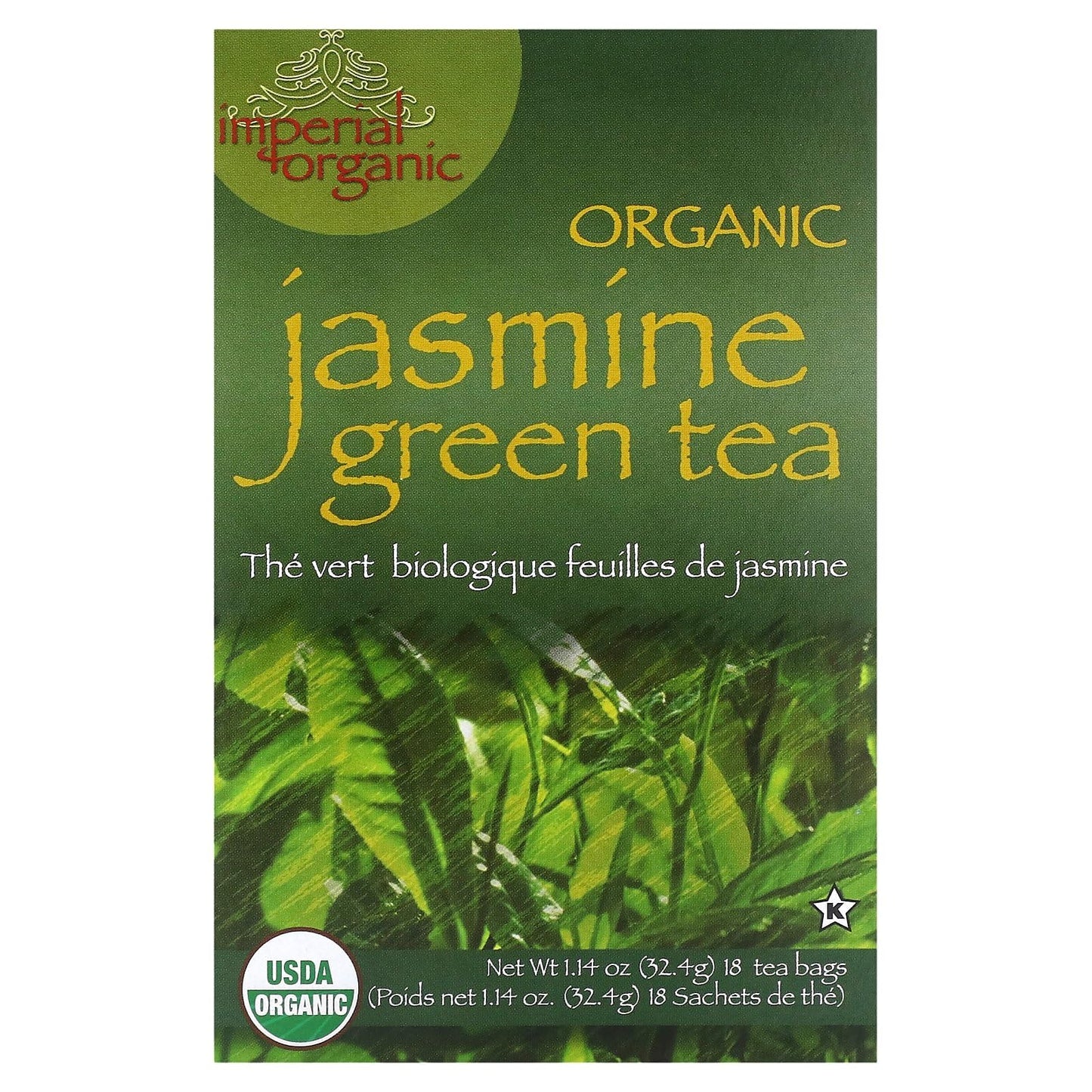 Uncle Lees Imperial Organic Tea - Green Jasmine, 18 Count