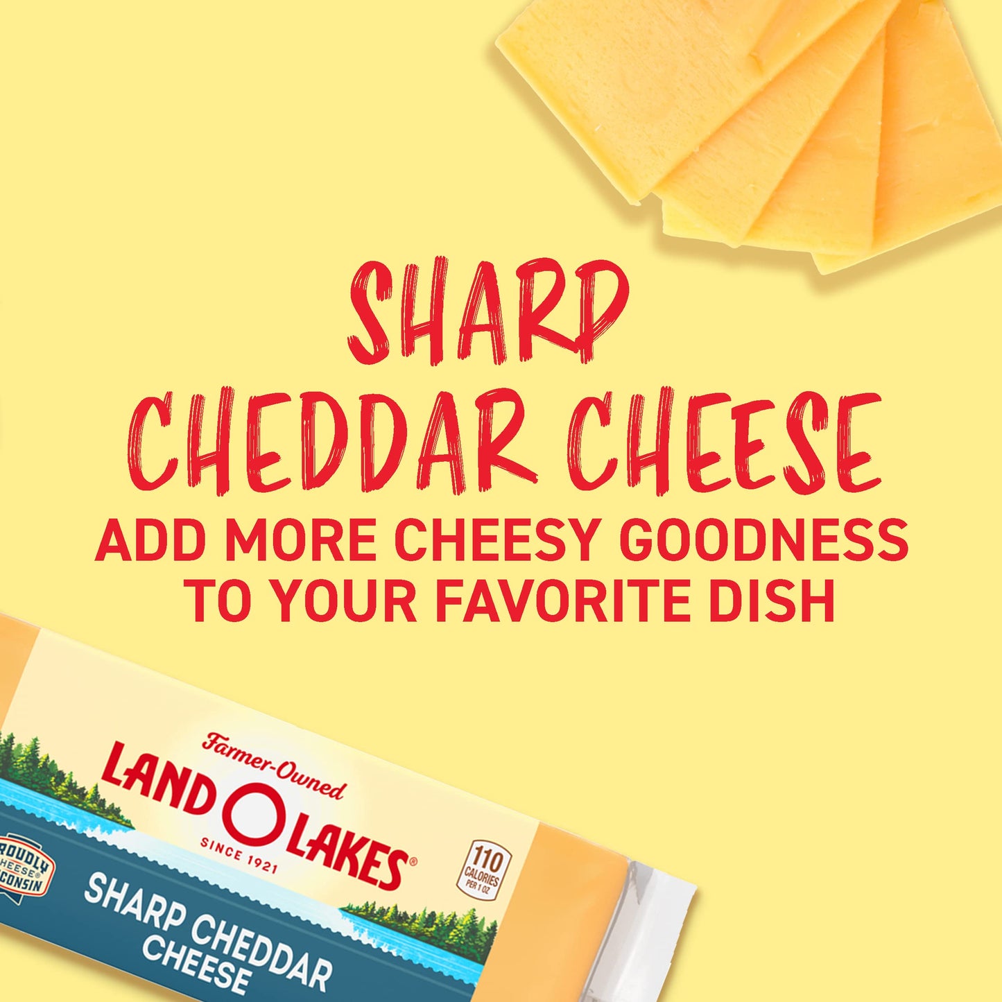 Land O Lakes Sharp Cheddar Cheese Chunk, 8 oz block