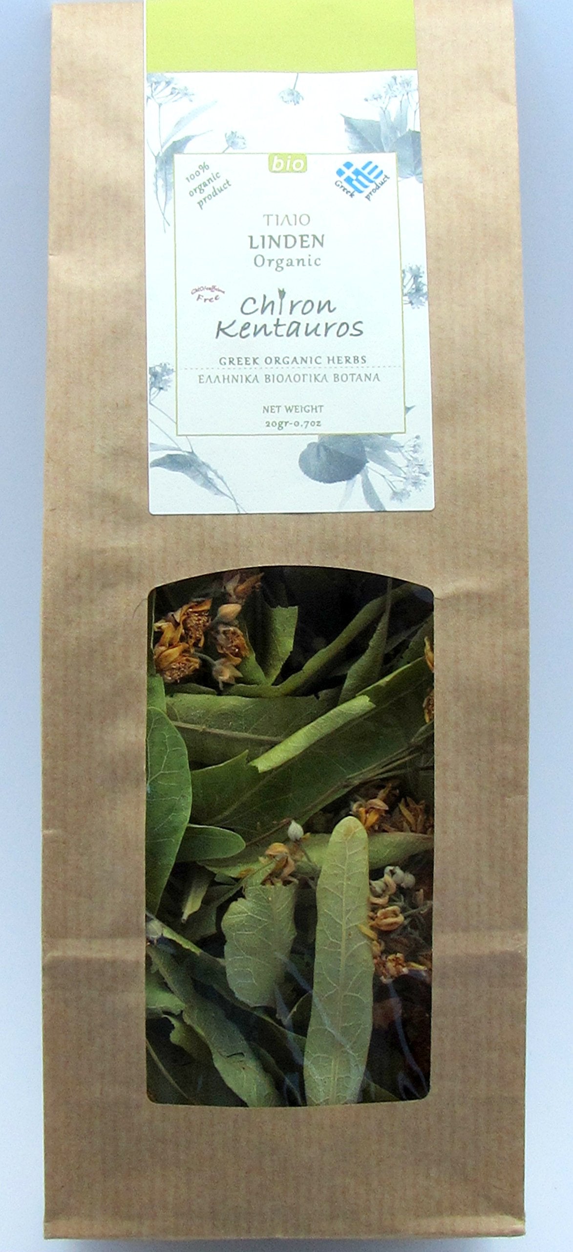 Chiron Kentavros Organic Bio Herb Linden/Tilia - 0.7 oz - Natural - GMO/Caffeine Free