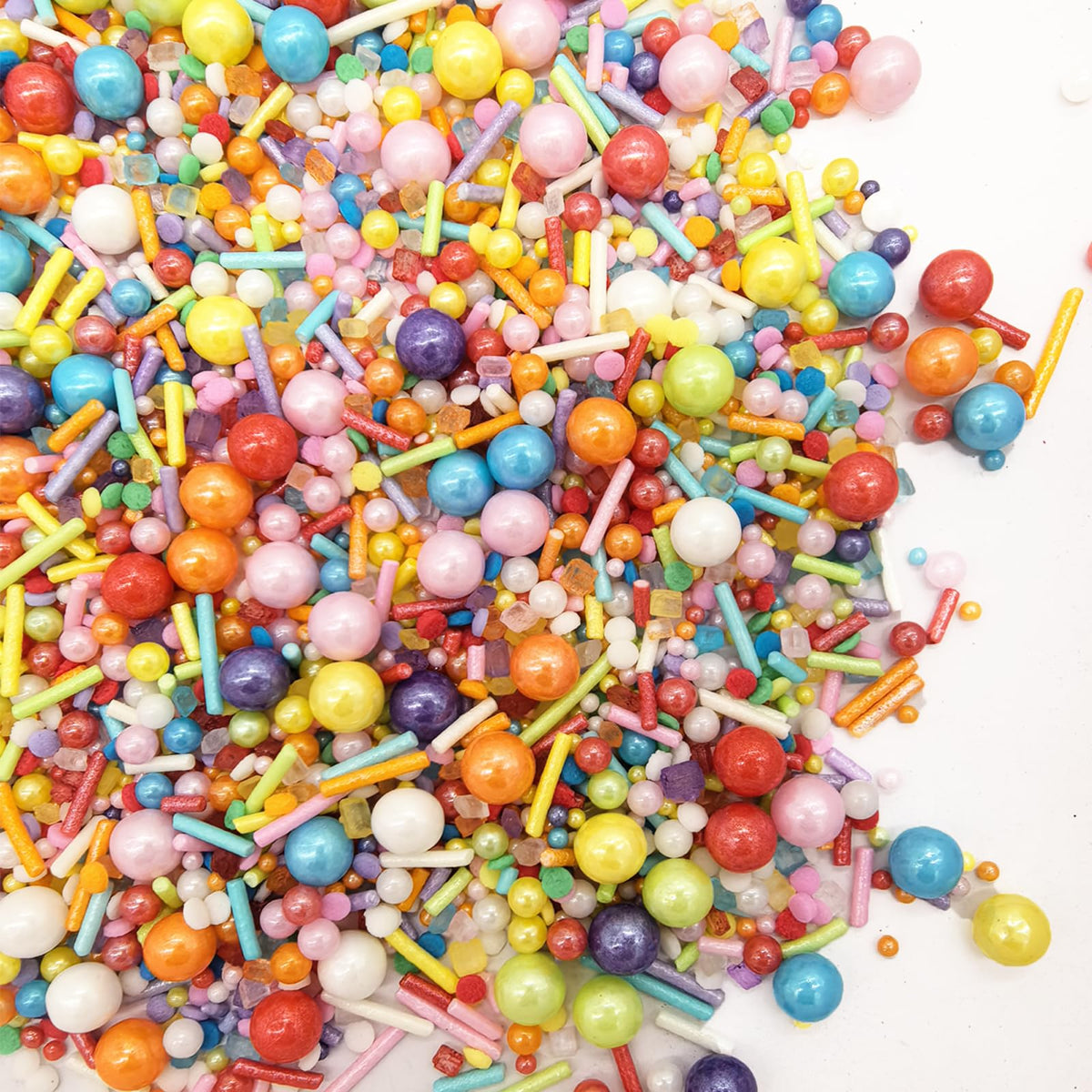 Edible Rainbow Sprinkles Candy Baking Edible Cake Decorations Cupcake Toppers 120g/ 4.2oz