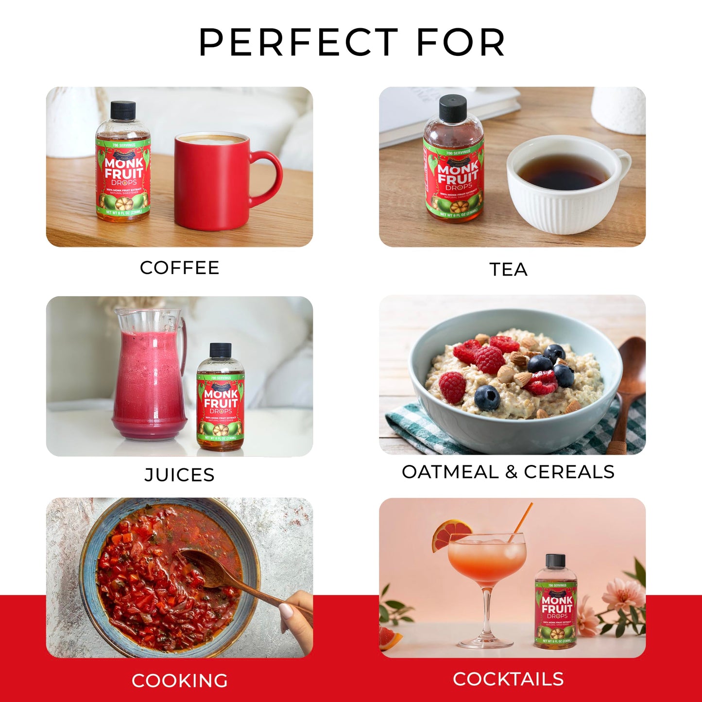 100% Pure Monk Fruit Extract (6 Drops = 1 Tsp of Sugar) Zero Calories  Non-GMO  No Fillers - Liquid Monk Fruit Sweetener No Erythritol by Transparency Foods NEW FORMULA (8oz  786 servings)