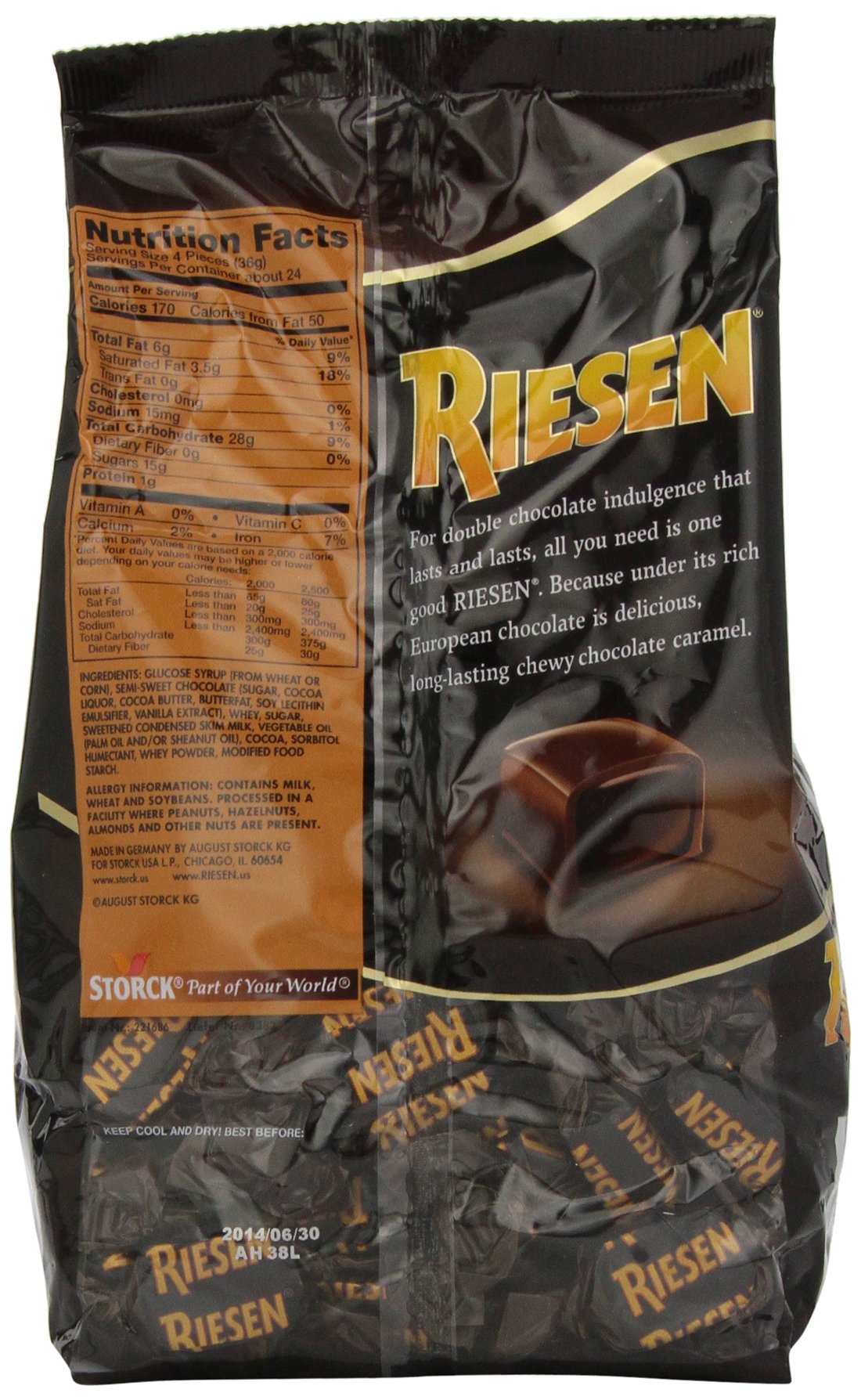 Riesen Chocolate Caramel Candies, 30 Oz Bag