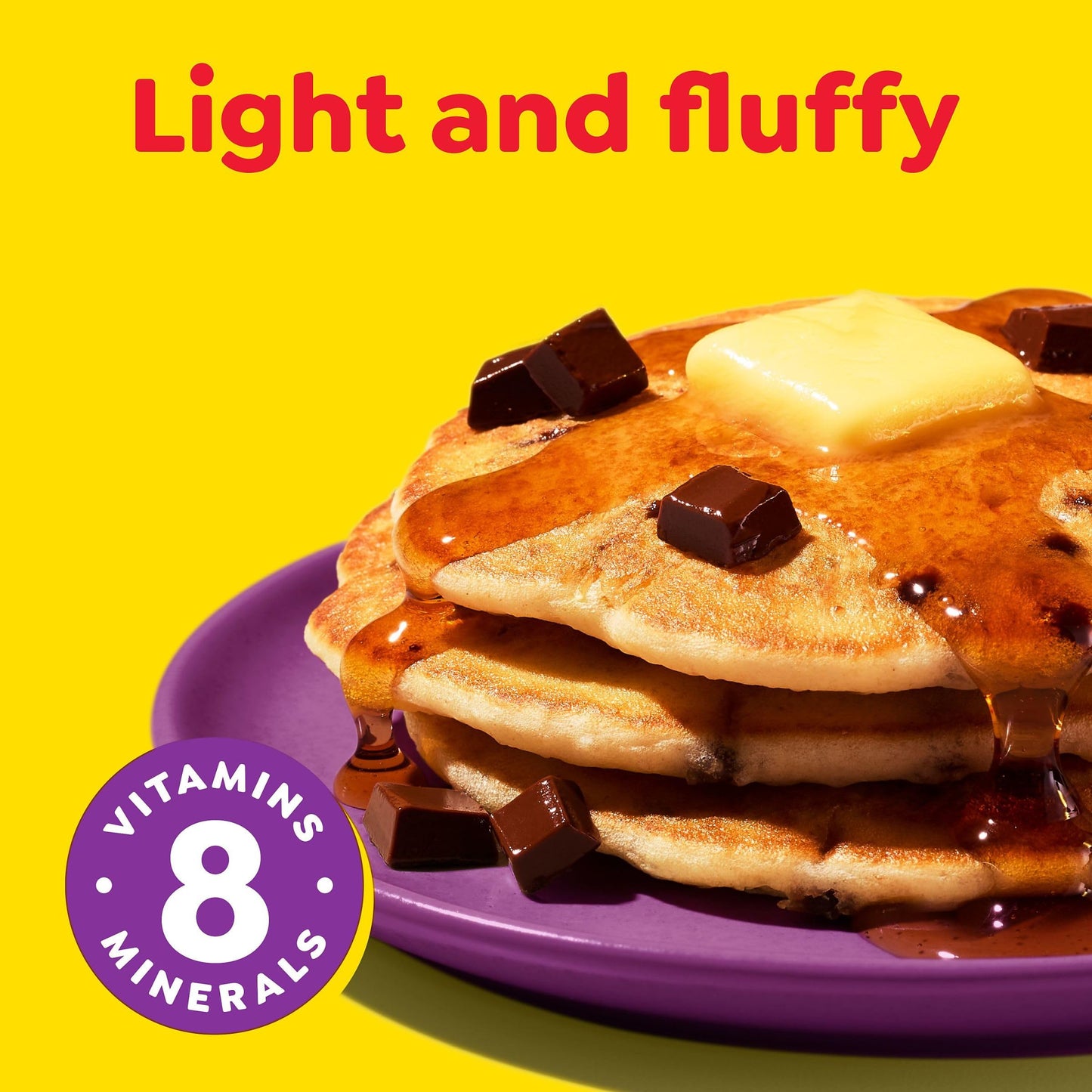 Eggo Frozen Pancakes, Frozen Breakfast, Breakfast Food, Chocolatey Chip, 14.8oz Box (12 Pancakes)