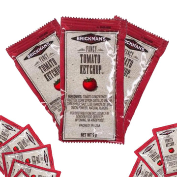 Brickmans Ketchup Packets  9 Grams  Pack of 100
