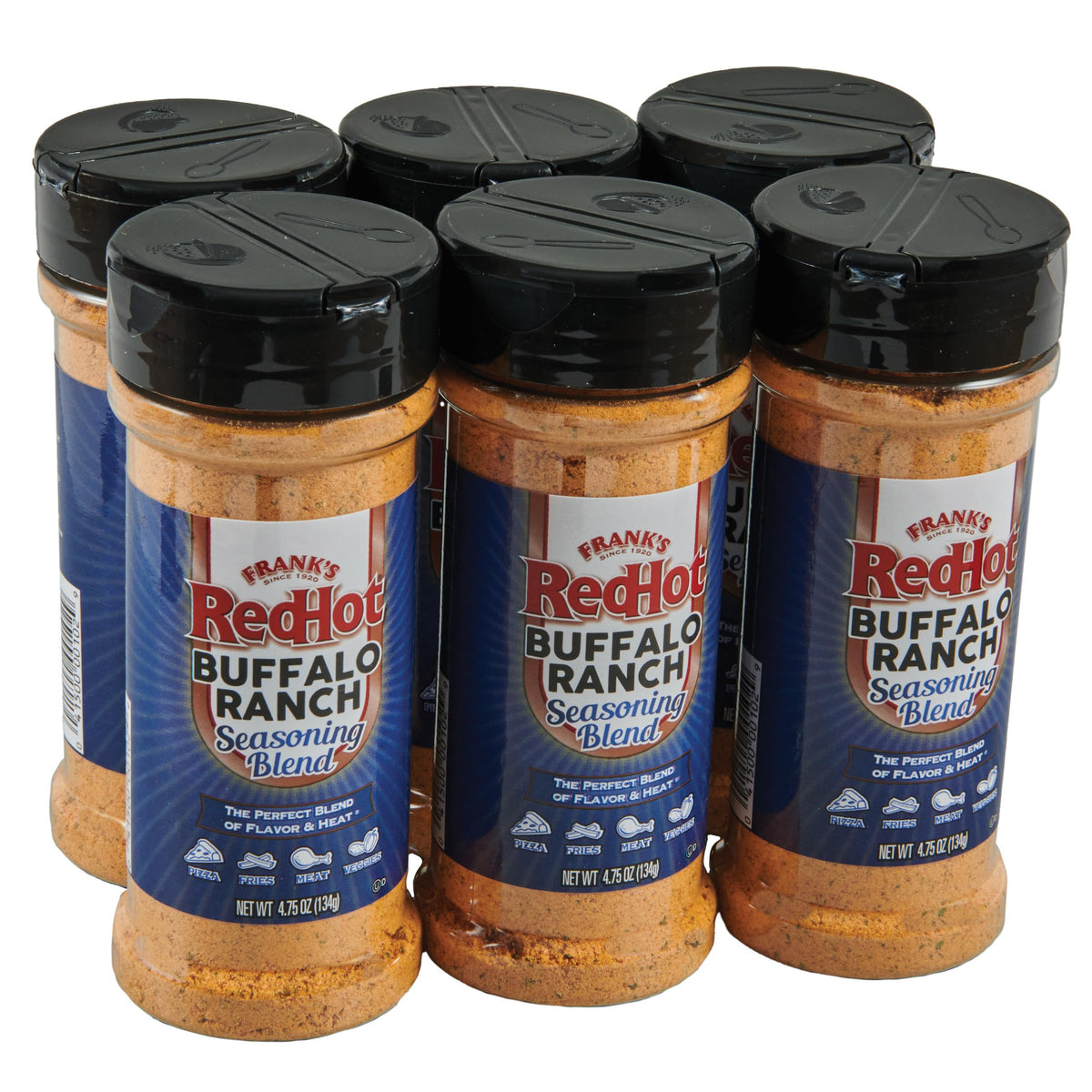 Frank's RedHot Buffalo Ranch Seasoning Blend, 4.75 oz (Pack of 6)
