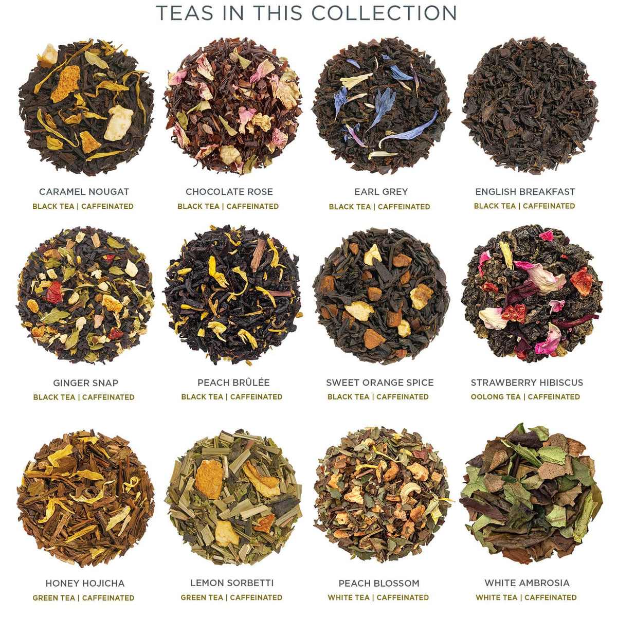 Tea Forte Tea Advent Calendar Gift Set; 24 Individually Wrapped Handcrafted Assorted Pyramid Infuser Tea Bags With Numbered Doors, Warming Joy