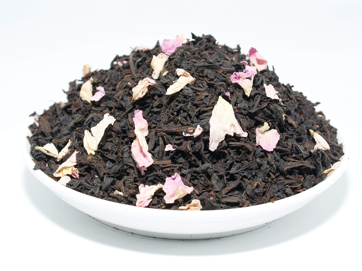 Pantenger Rose Black Tea. 20 Pyramid Bags. Organic Ceylon Op Tea And Rose Petals From Morocco.