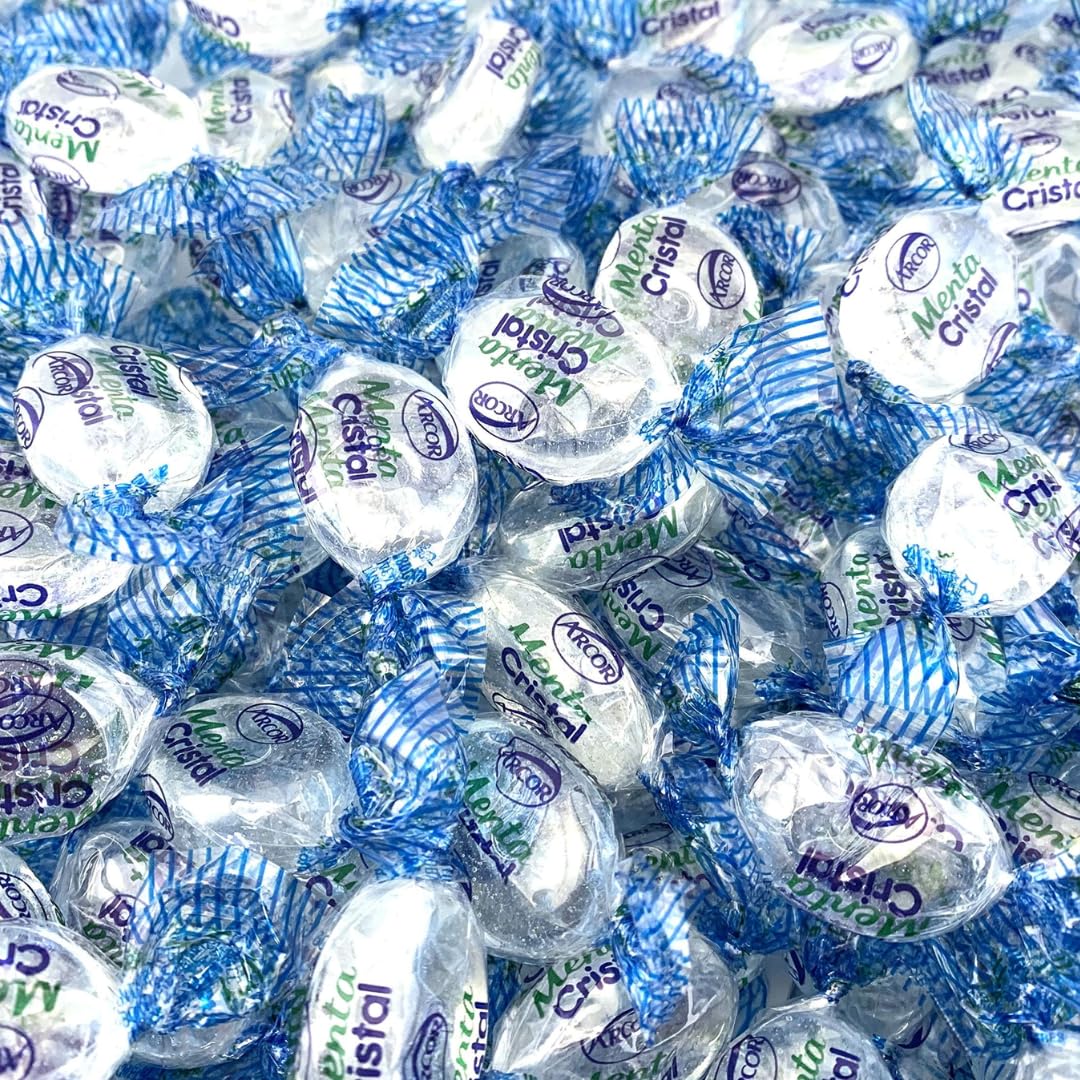 Lyzas Sweets & Treats Crystal Mints Hard Candy - 6 LB Bulk Bag, Approx 600 Pieces