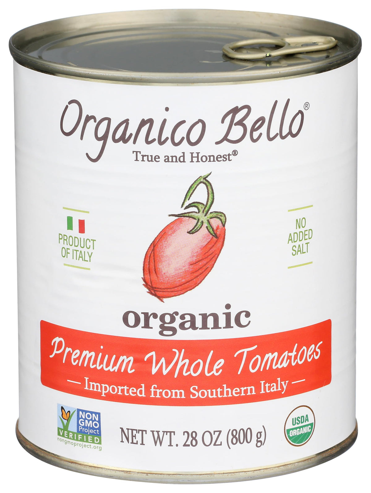 ORGANICO BELLO Organic Whole Tomatoes, 28 OZ