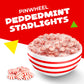 Peppermint Pinwheel Starlight Mints Hard Candy (1 Pound Bag - Approx. 90 Count)