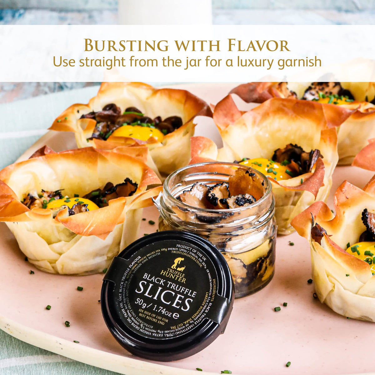 Trufflehunter - Black Truffle Slices - Preserved Truffles In Extra Virgin Olive Oil - 1.74 Oz
