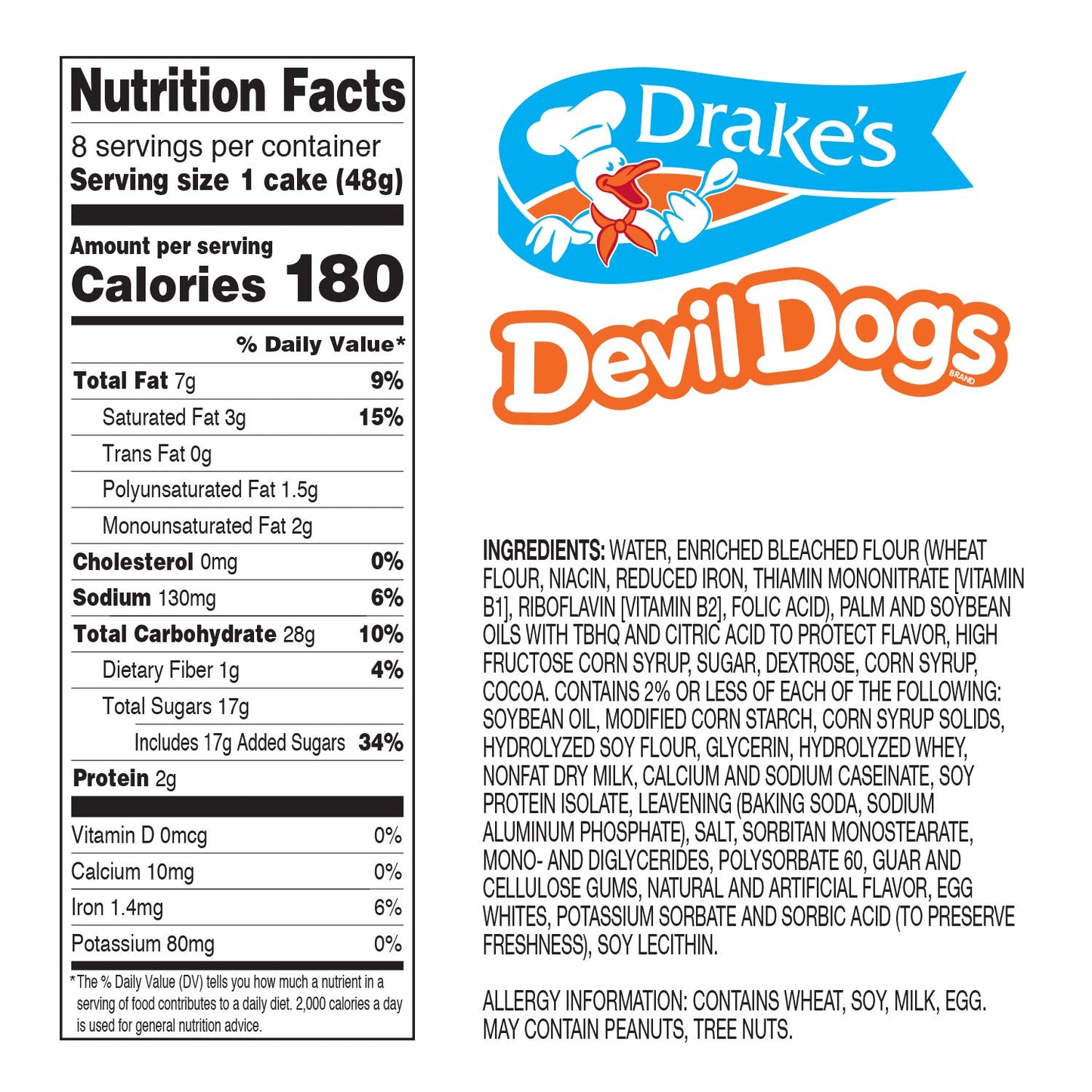 Drake'S Devil Dogs, 1.7 Oz Snack Cakes, 12 Boxes