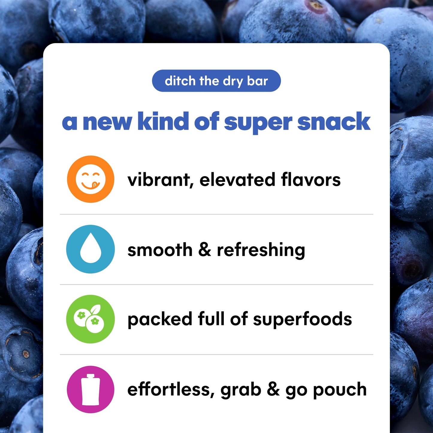 Noka Superfood Smoothie Pouches (Blueberry Beet) 4 Pack, with Plant Protein, Prebiotic Fiber & Flax Seed, Organic, Gluten Free,