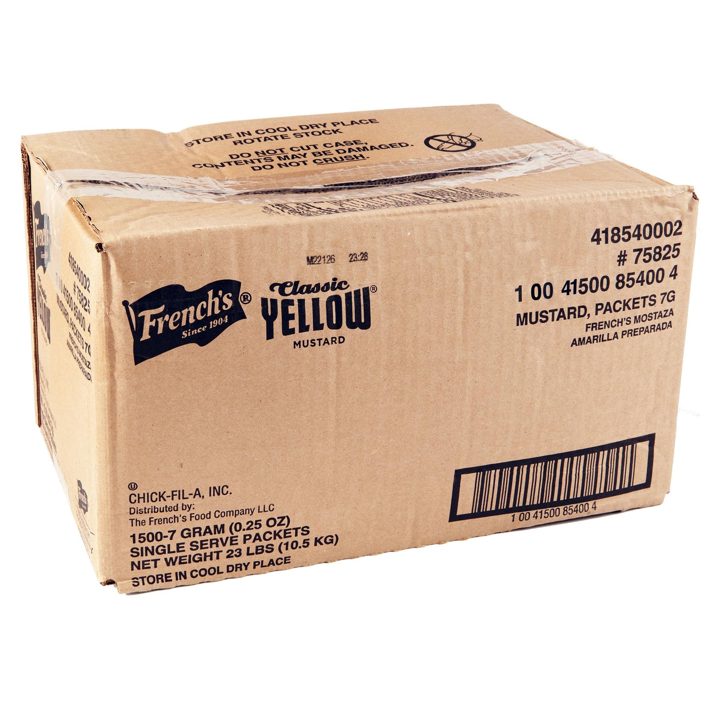 French s Classic Yellow Mustard Packets, 1500 count - One 1500 Count Individual Yellow Mustard Packets, Perfect Single-Serve Si