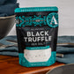 SaltWorks All Natural Black Truffle Sea Salt, 3.5 Oz, White Crystals and Brown Truffle Pieces