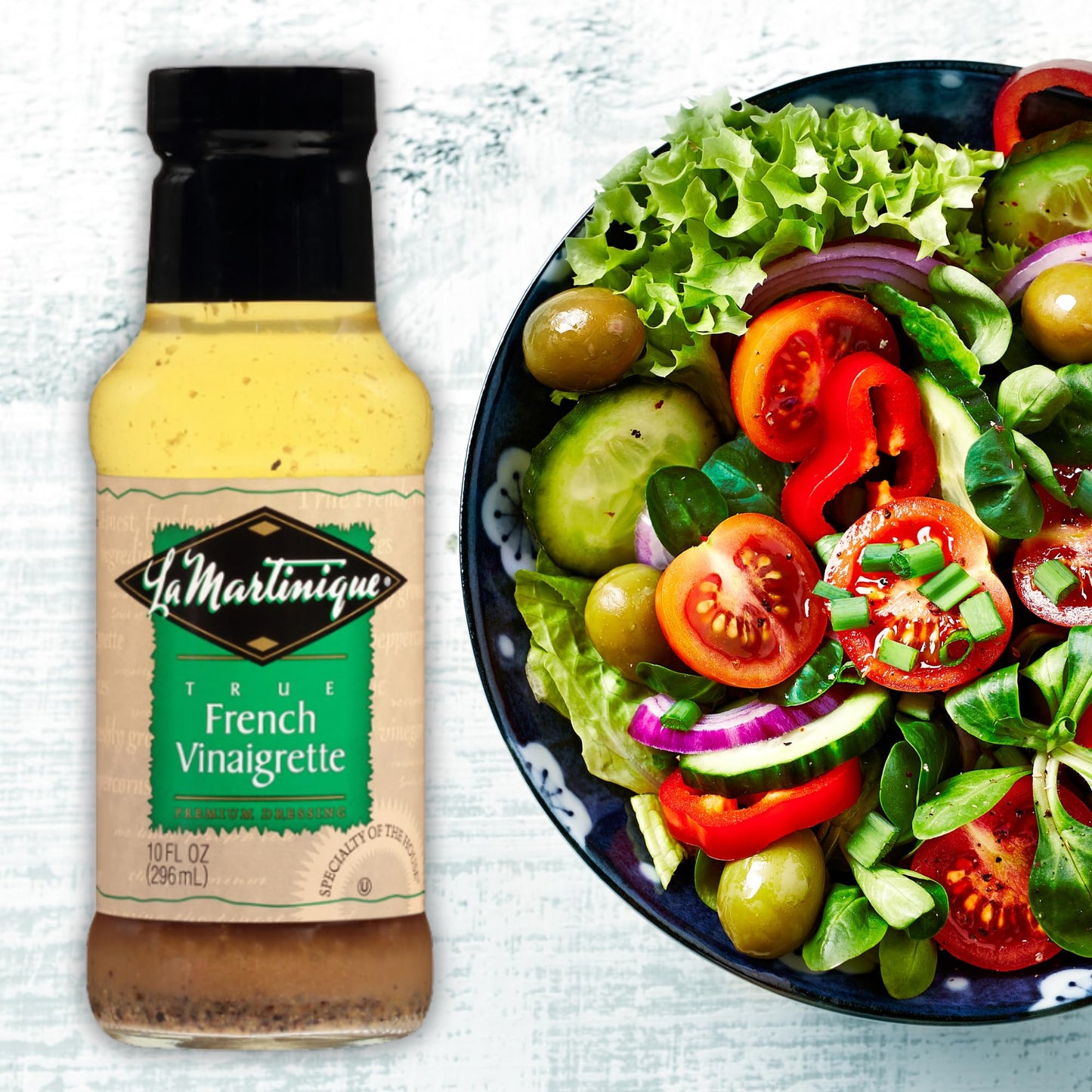 LA MARTINIQUE True French Vinaigrette Dressing, 10 Ounce Bottle (Pack of 1)