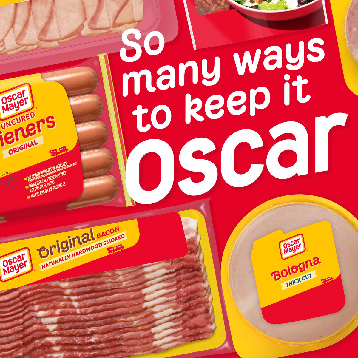 Oscar Mayer Thick Cut Bologna Sliced Lunch Meat (16 oz Pack)