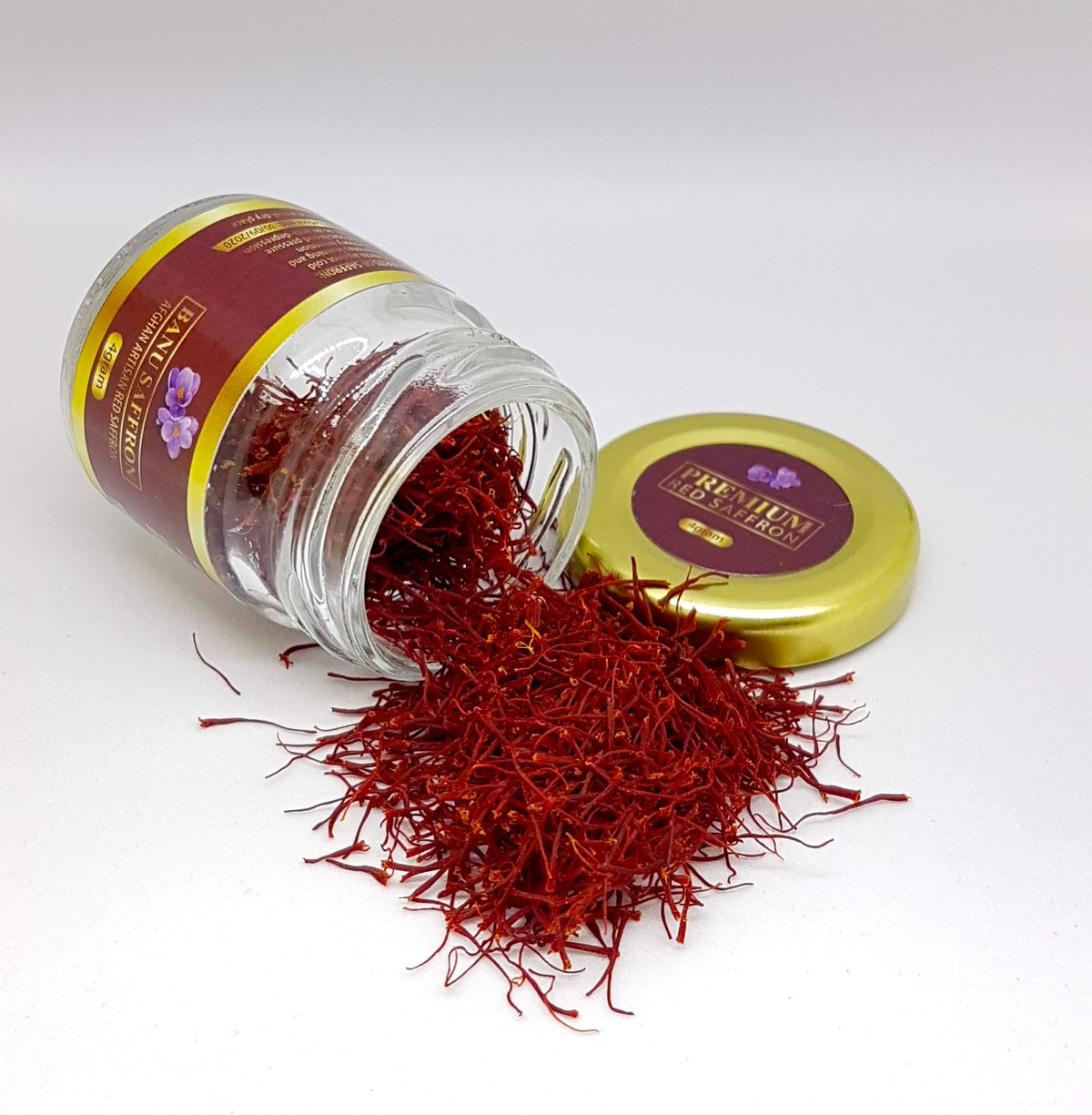 Banu Saffron Organic Saffron Threads - Award Winning Certified All Red - 3 Grams (0.1 Ounce)