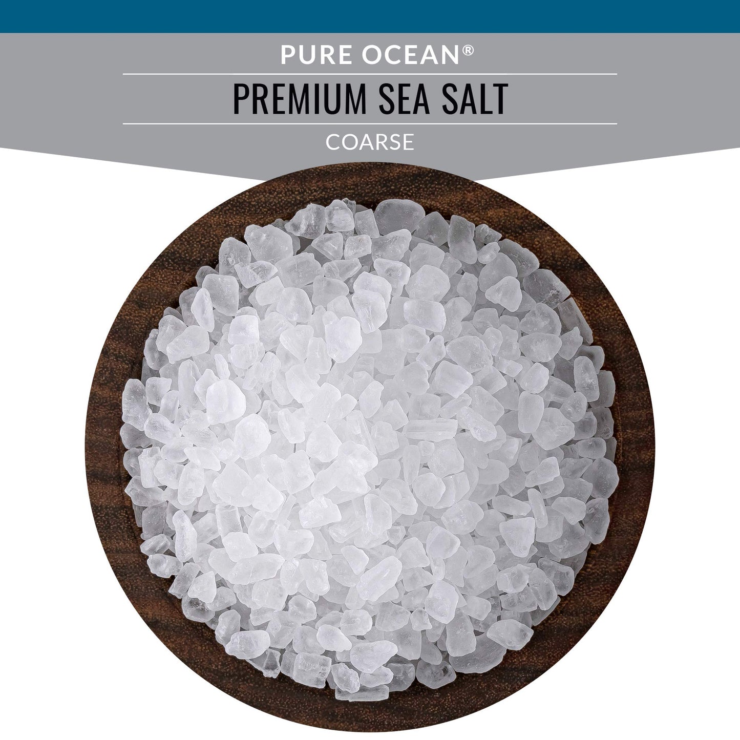 SaltWorks Coarse Grain Pure Ocean Sea Salt, 5 Pound Bag, White Crystals, Model ZJSJRJ