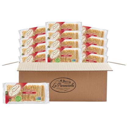 La Panzanella Croccantini, Rosemary Crackers (Pack of 12) - Light Artisanal Crackers, Charcuterie Crackers, Non-GMO, Kosher, 12 