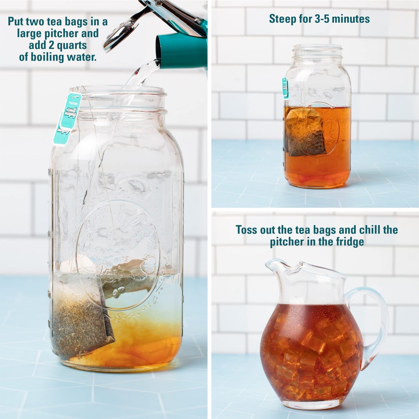 Southern Breeze Hot Brew Sweet Tea Peach Iced Tea With Black Tea And Zero Carbs Zero Sugar, 22 Individually Wrapped Family Size Tea Bags, Pack Of 2