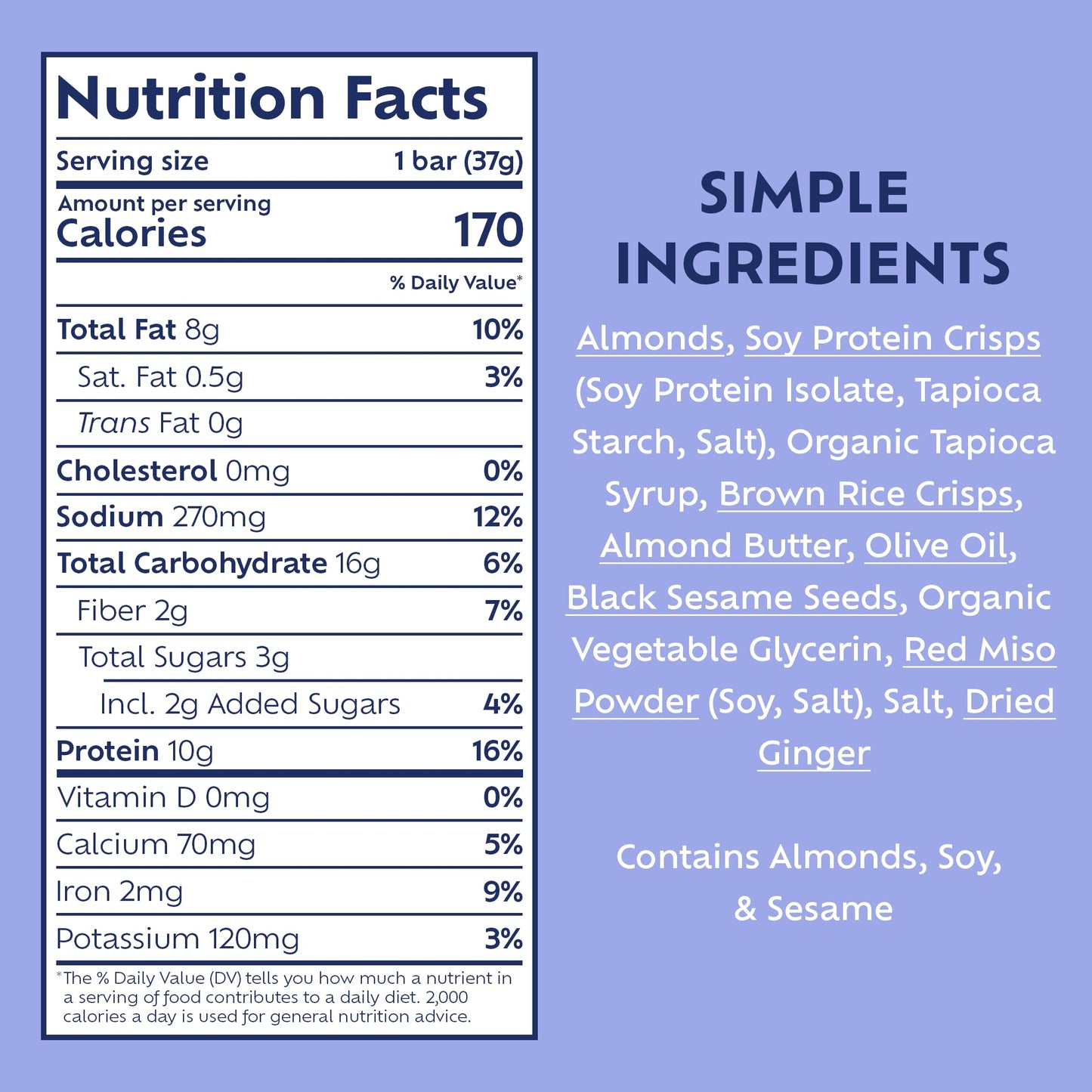 Afar Savory Protein Bars - Low Sugar, High Protein, Vegan, Gluten Free - Meal Replacement - 8 Bars