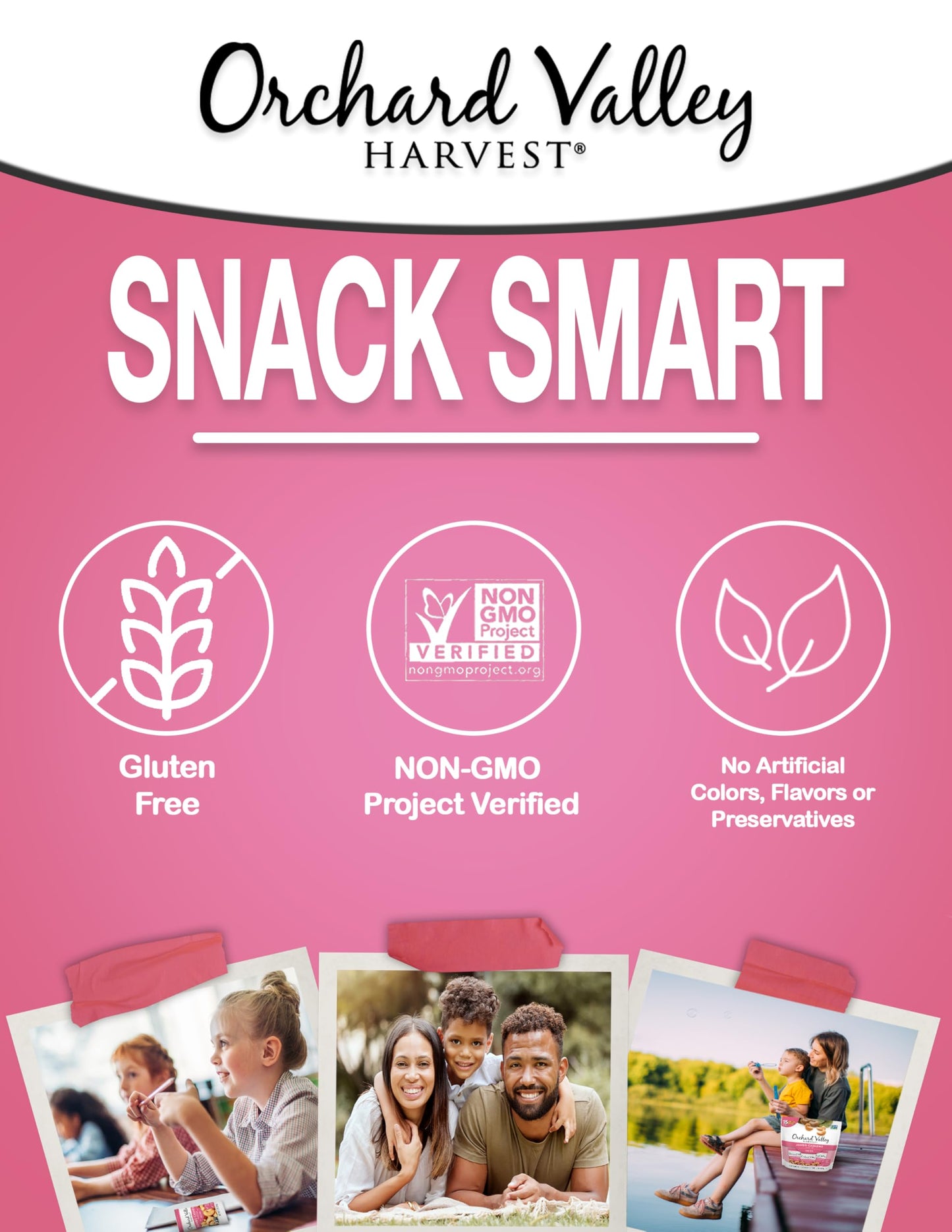 Orchard Valley Harvest Jumbo Cashews, 1 oz Bags (Pack of 15), Whole Roasted Salted Cashews, Gluten Free, No Artificial Colors, F