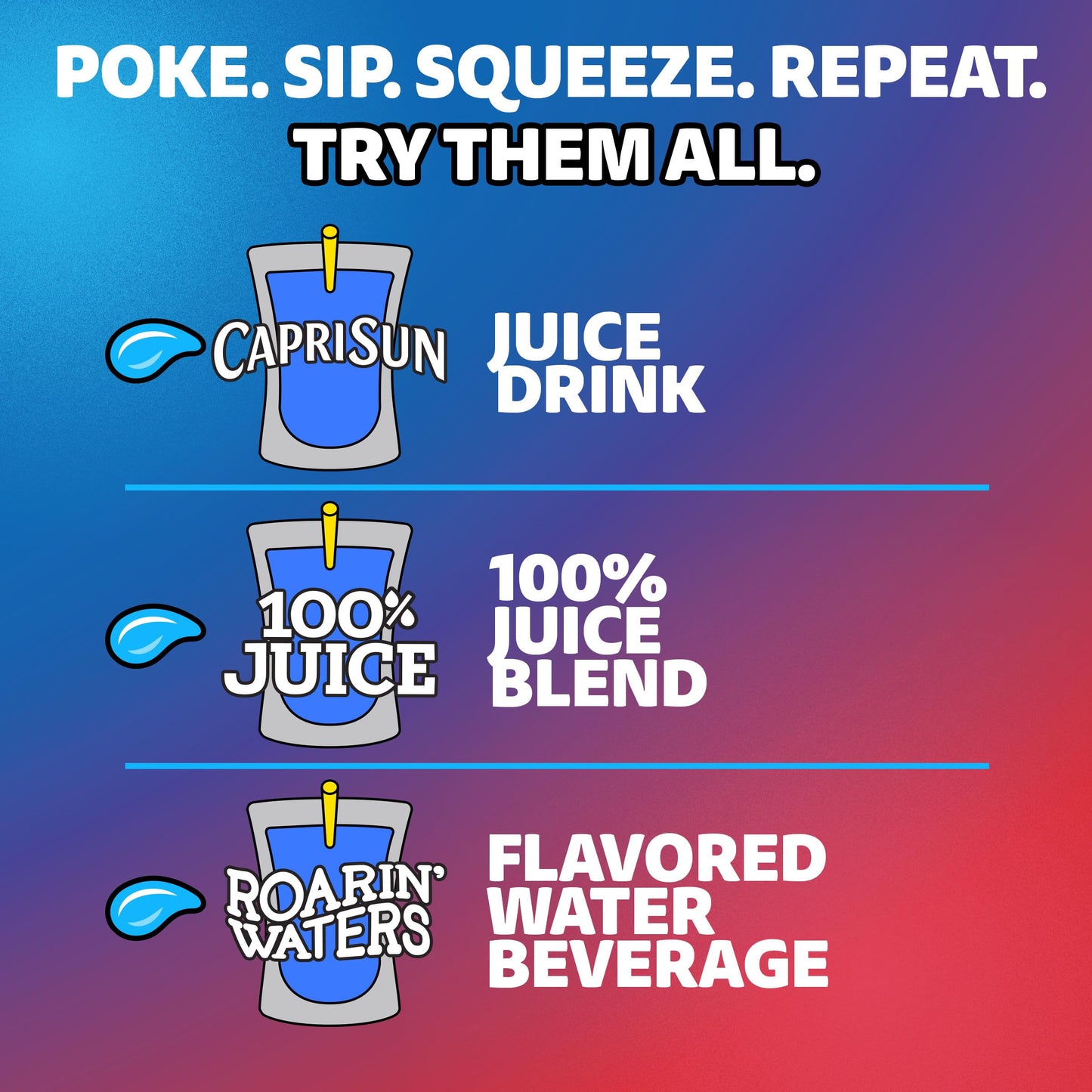 Capri Sun Summer Blast Passion Fruit Mango flavored Juice Drink Blend  from concentrate with other natural flavor  10 ct Box  6 fl oz Pouches