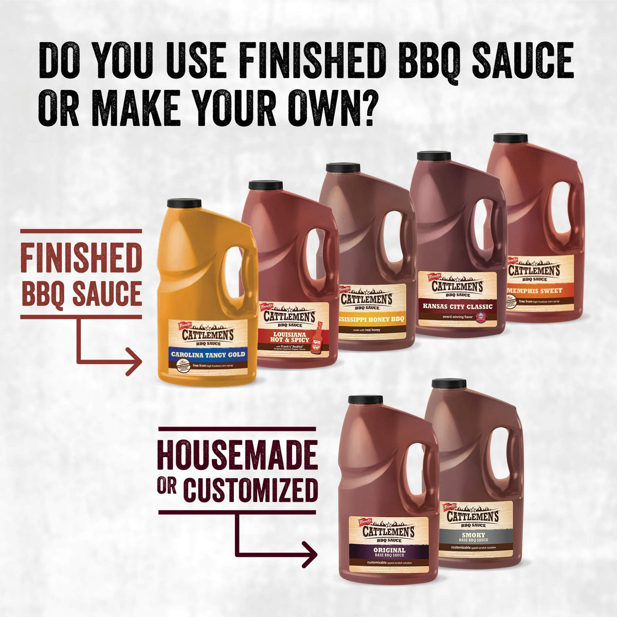 Cattlemen's Mississippi Honey BBQ Sauce, 1 gal - One Gallon Bulk Container of Mississippi Honey Barbecue Sauce Blend of Honey, V