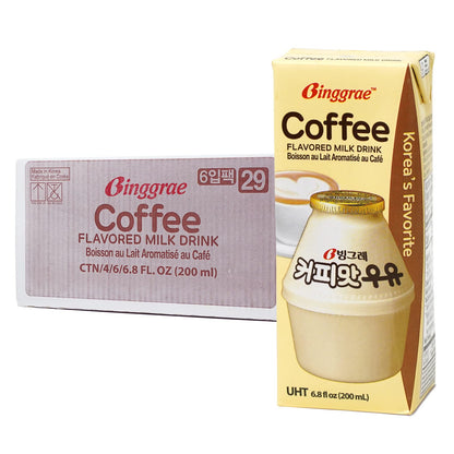 Binggrae Coffee Flavored Milk (Pack of 24)