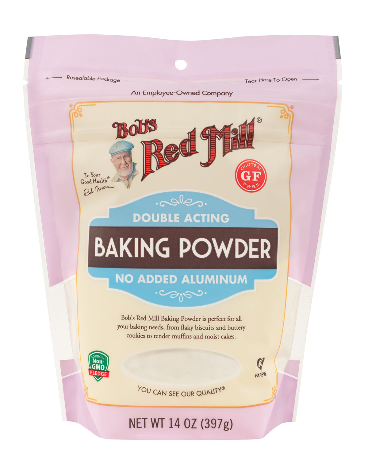Bob'S Red Mill Baking Powder, 14Oz (Pack Of 4) - Vegan, Kosher