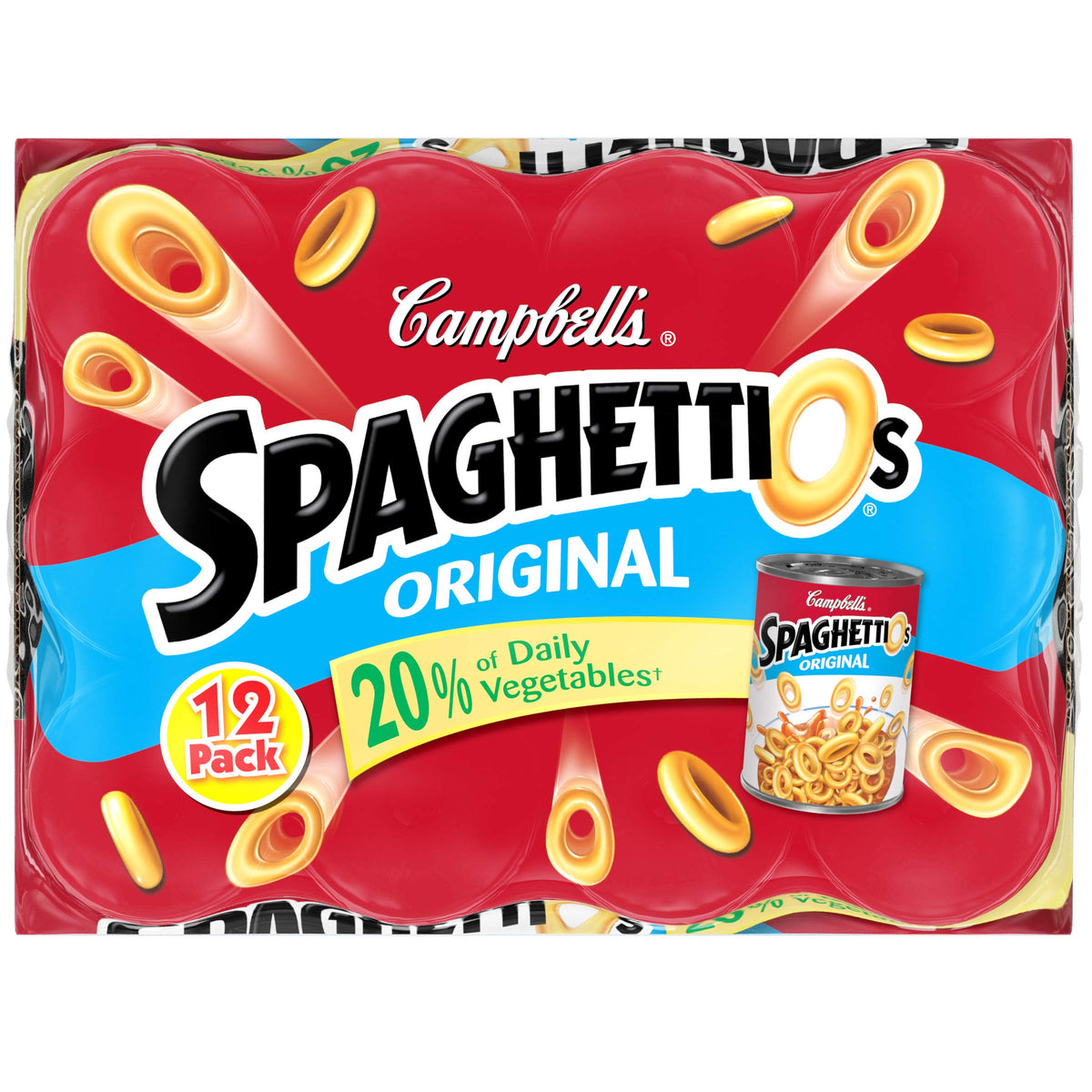 SpaghettiOs Original Canned Pasta, 15.8 oz Can (Pack of 12)