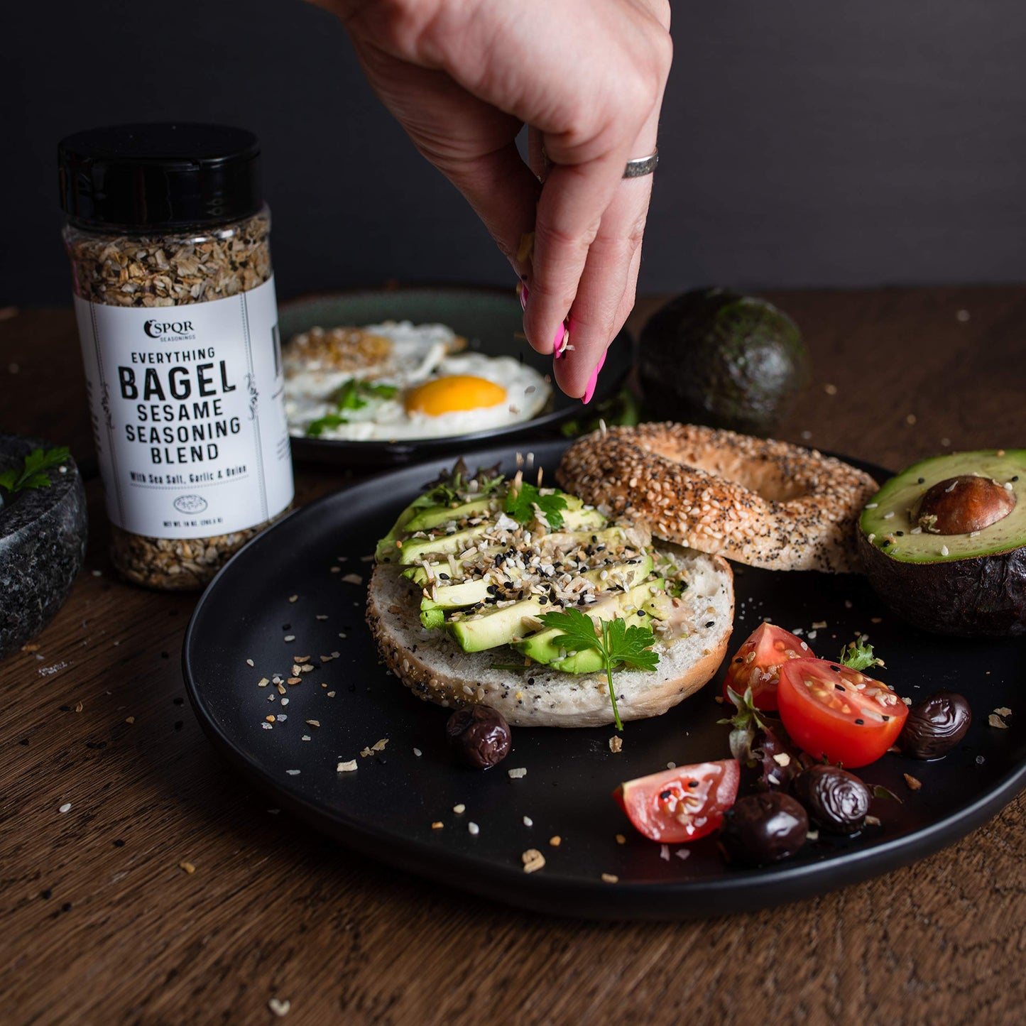 Everything Bagel Seasoning Blend Original XL 10 Ounce Jar. Delicious Blend of Sea Salt and Spices Dried Minced Garlic & Onion Fl