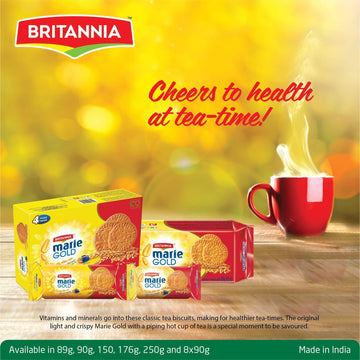 Britannia Marie Gold Cookies 21.16Oz (600G) - Crispy Tea Time Snack - Delicious Grocery Cookies (Pack Of 1)