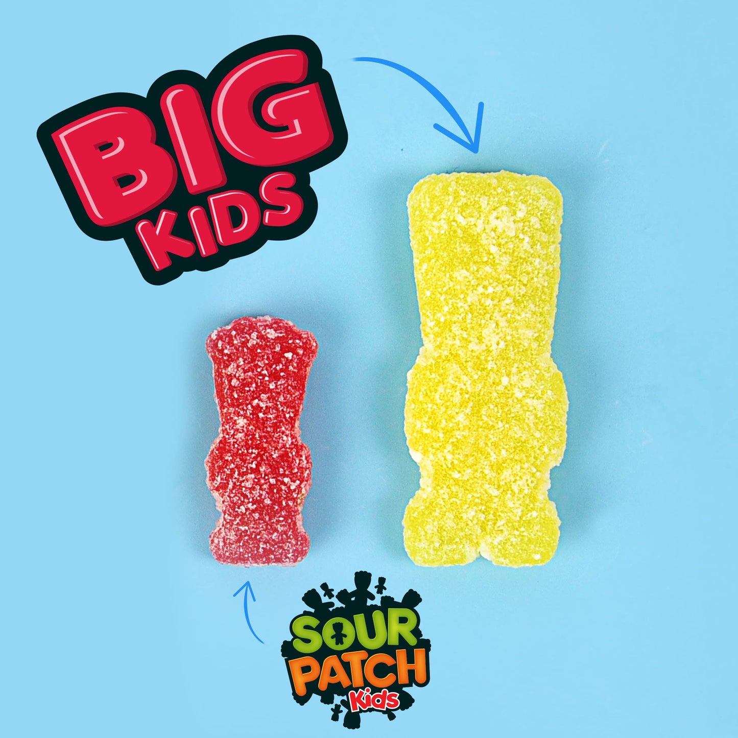 Sour Patch Kids Big Individually Wrapped Soft & Chewy Candy, Bulk Candy, 240 Count Box