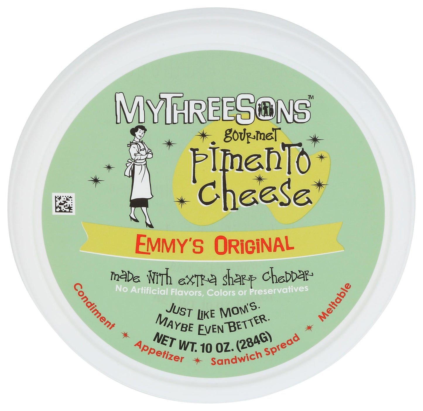 Mythreesons EmmyS Original Pimento Cheese, 10 Oz