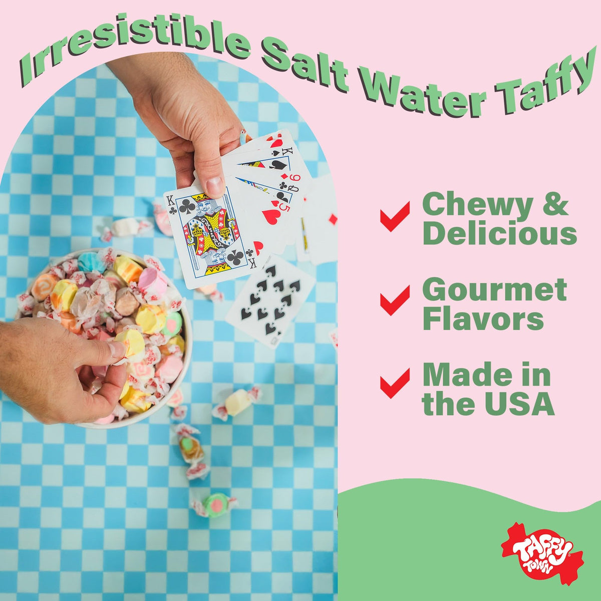 Taffy Town Saltwater Taffy- Chocolate | Gourmet Taffy| Nougat-Style Candy| Soft & Delicious| Snack Treats| Party Good Candies| 2