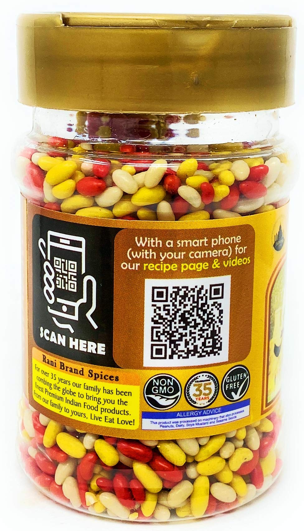 Rani Sugar Coated Fennel Candy 5Oz (141G) Pet Jar ~ Indian After Meal Digestive Treat | Vegan | Gluten Friendly | Non-Gmo | Indian Origin