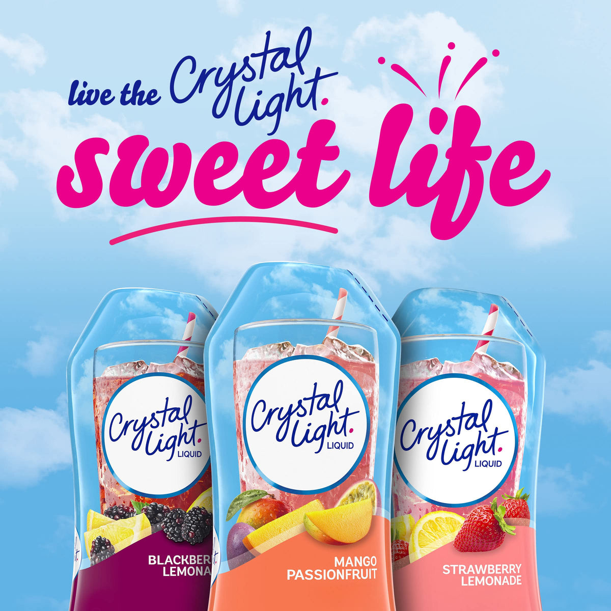 Crystal Light Sugar-Free Zero Calorie Liquid Water Enhancer - Mango Passionfruit Water Flavor Drink Mix (1.62 fl oz Bottle) (Pac