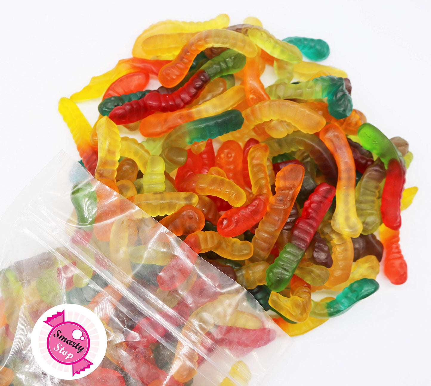 Smarty Stop Worm Gummy Candies (Assorted Fruit Worm, 5 Pound (Pack Of 1))