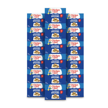 Chicken of the Sea Smoked Oysters in Oil, Canned, 3.75-Ounce Cans, Pack of 18