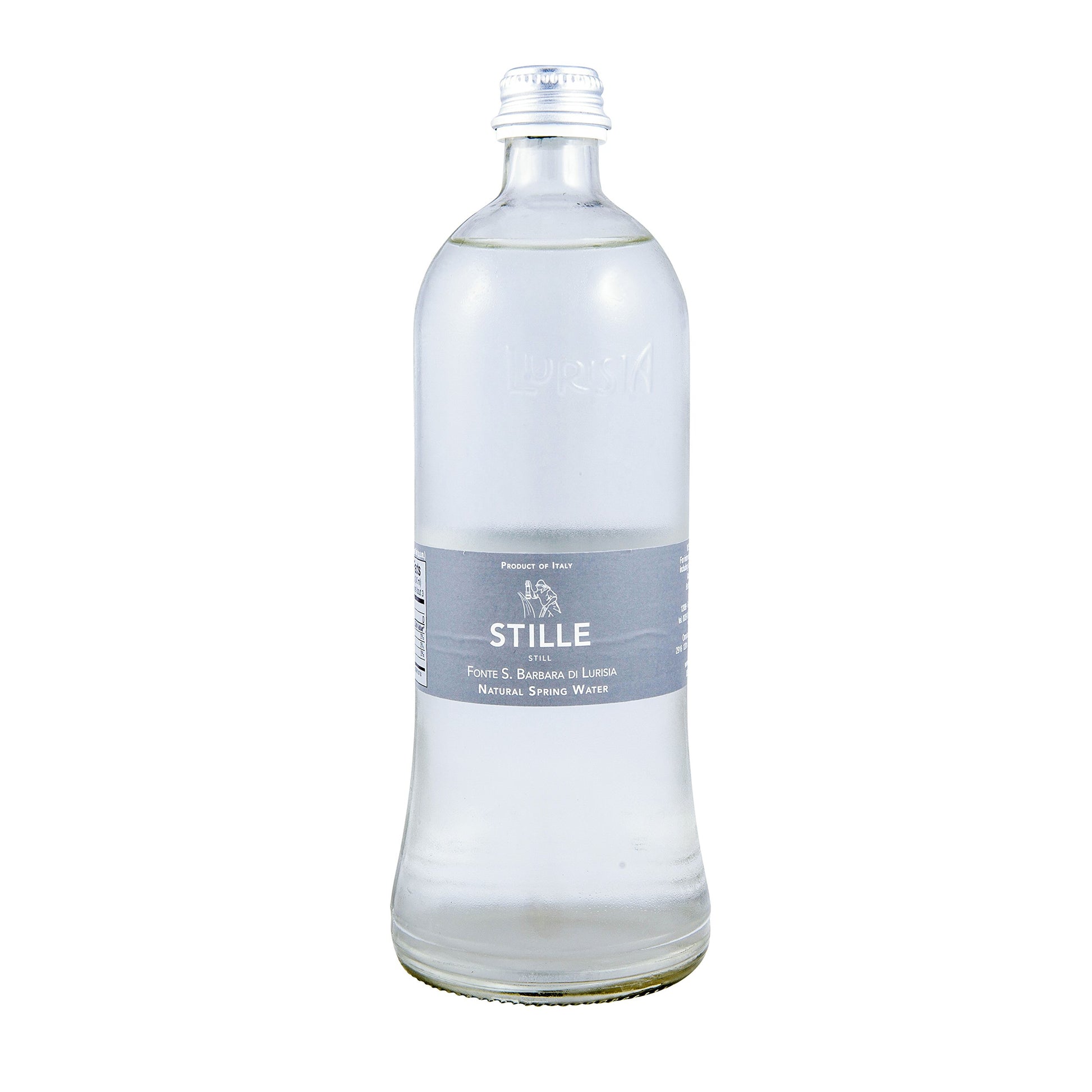 Lurisia Premium Fine Dining Italian Table Water, 25.5-oz (750 ml) Case of 12 Glass Bottles with Aluminum Caps