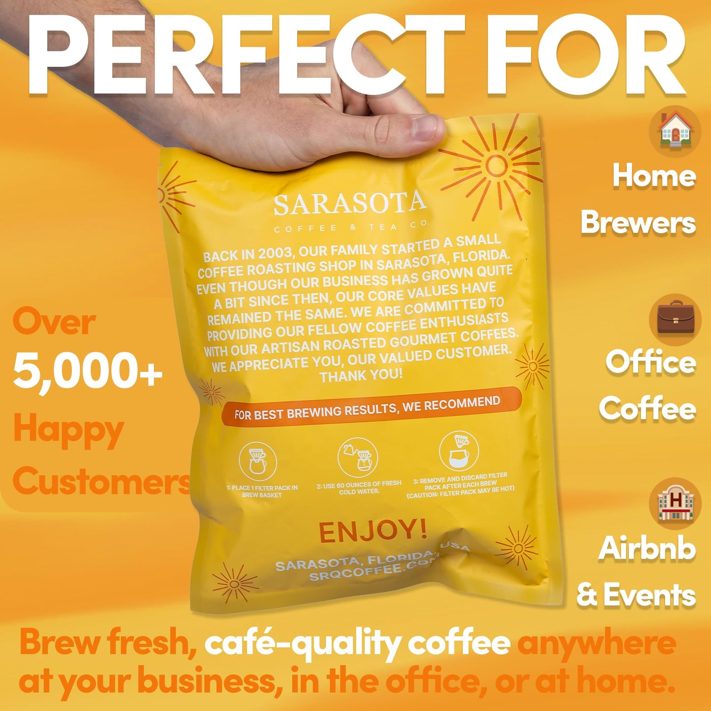 Coffee Filter Packs  Coffee in Filter Packs  Coffee Filter Packs 10-12 cup  Breakfast Blend Signature House Coffee Filter Packs  Medium Roast  Filter Pack Coffee  (2 Ounce  Pack of 40)