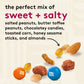 Snak Club Sweet and Salty Trail Mix with Peanuts, Butter Toffee Peanuts, M&MS Chocolate Candies, Toasted Corn, Honey Sesame Sti